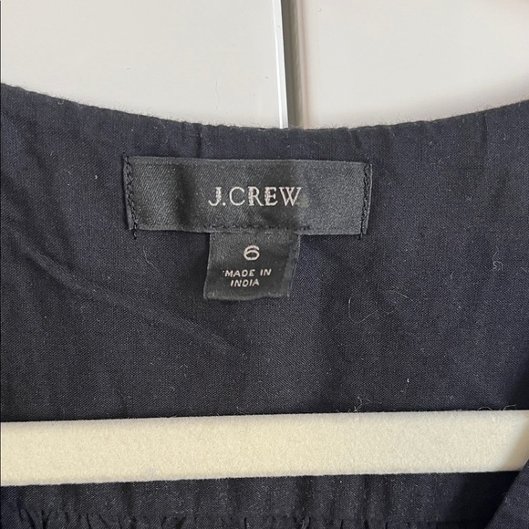 NWOT J. Crew 100% Cotton Maxi Dress Embroidered Pockets Lined, Size 6 - Picture 2 of 13